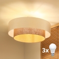 Brilagi - LED Flush-Mounted Chandelier Boho Style 3x E27/45W/230V Ø 80 cm