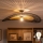 Brilagi - LED Flush-mounted chandelier CERIA BOHO 1xE27/60W/230V pr. 100 cm black/brown