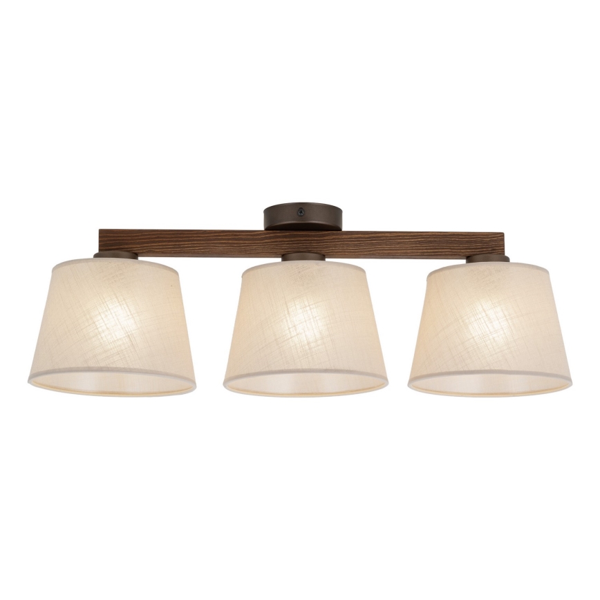 BRILAGI - LED Flush-mounted chandelier LATTE 3xE27/15W/230V pine/beige