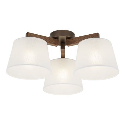BRILAGI - LED Flush-mounted chandelier LATTE 3xE27/15W/230V pine/white