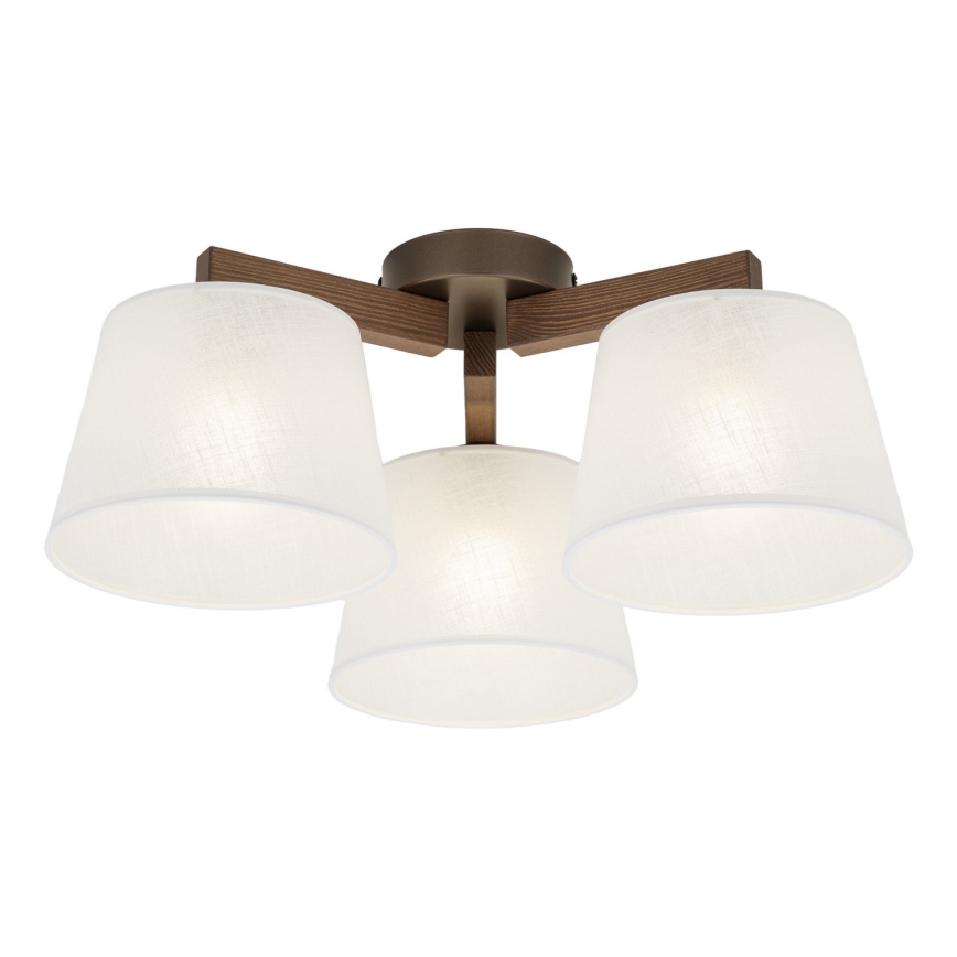 BRILAGI - LED Flush-mounted chandelier LATTE 3xE27/15W/230V pine/white
