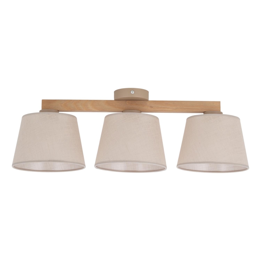 BRILAGI - LED Flush-mounted chandelier LATTE SABIA 3xE27/15W/230V pine/beige