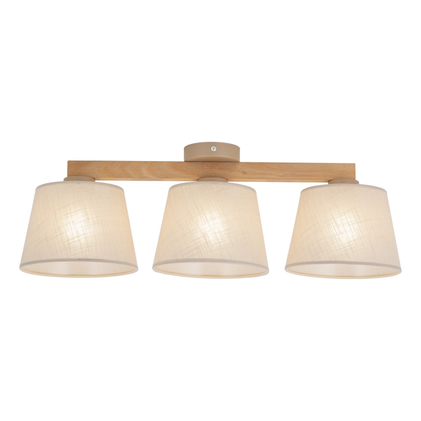 BRILAGI - LED Flush-mounted chandelier LATTE SABIA 3xE27/15W/230V pine/beige