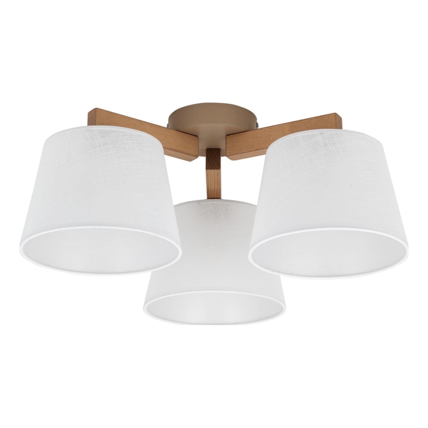 BRILAGI - LED Flush-mounted chandelier LATTE SABIA 3xE27/15W/230V pine/white
