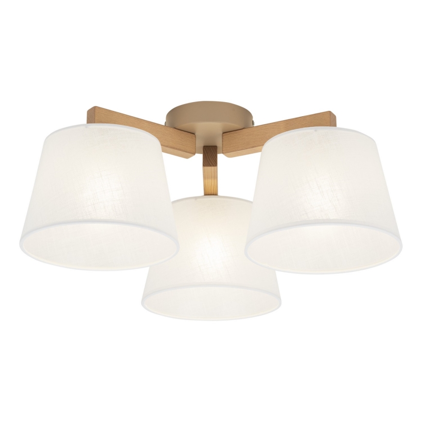 BRILAGI - LED Flush-mounted chandelier LATTE SABIA 3xE27/15W/230V pine/white
