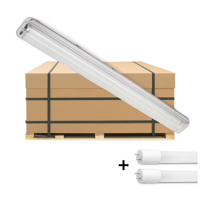 Brilagi - LED Heavy-duty fluorescent light OPTIMA T8 2xG13/18W/230V 4000K IP65 128 cm - pallet 110 pcs