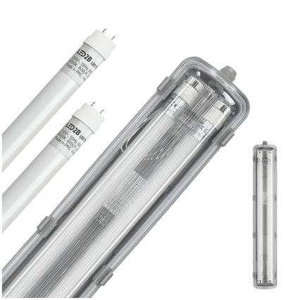 Brilagi - LED heavy-duty fluorescent light OPTIMA T8 2xG13/9W/230V 4000K IP65 67,5 cm
