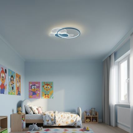 Brilagi - LED Kids' Ceiling Light LOVE LED/48W/230V 3000/4500/6000K blue