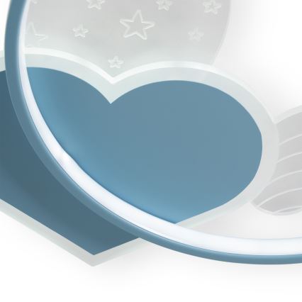 Brilagi - LED Kids' Ceiling Light LOVE LED/48W/230V 3000/4500/6000K blue