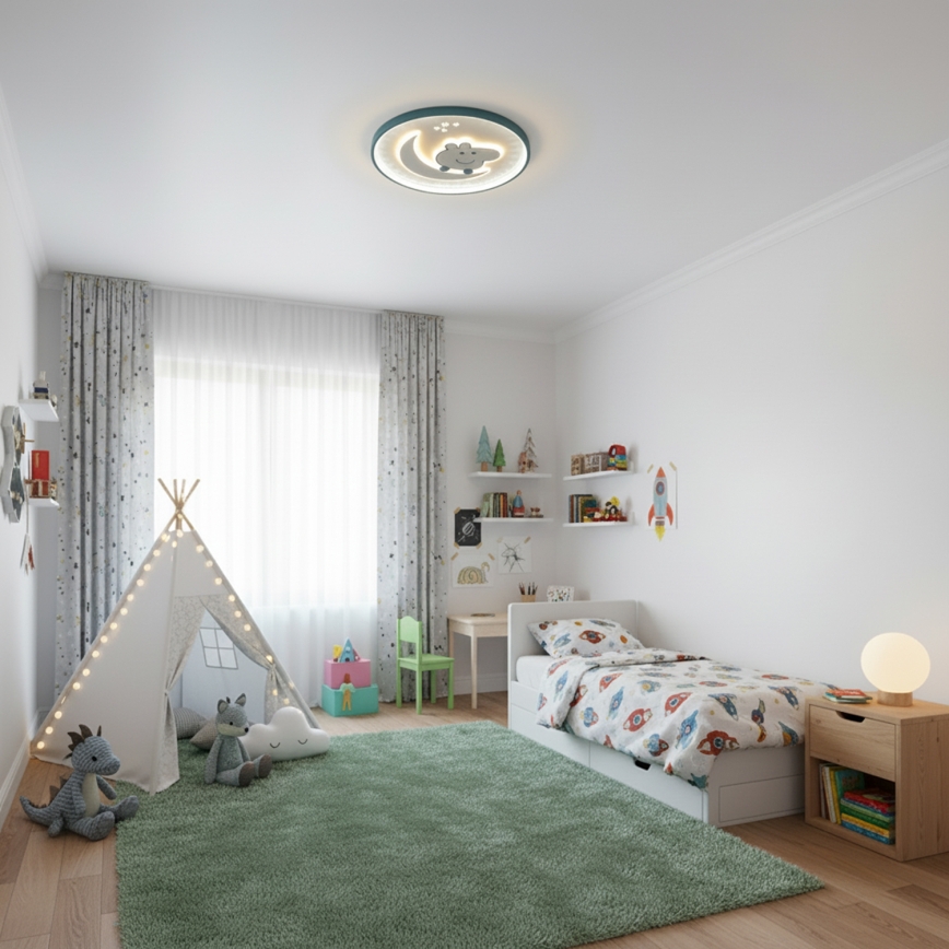 Brilagi - PIGGY LED Kids' Ceiling Light LED/70W/230V 3000/4500/6000K Ø 45 cm
