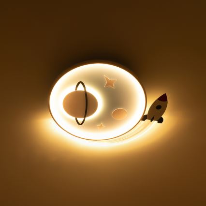 Brilagi - LED Children's Ceiling Light STARSHIP LED/64W/230V 3000/4500/6000K Blue