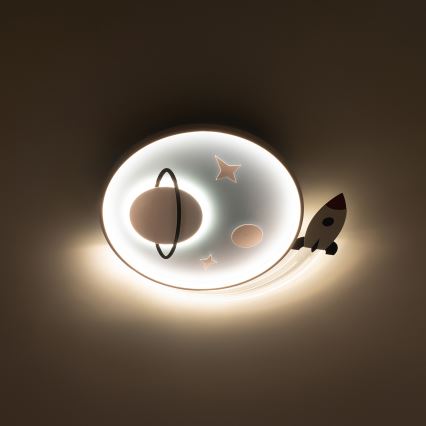 Brilagi - LED Children's Ceiling Light STARSHIP LED/64W/230V 3000/4500/6000K Blue