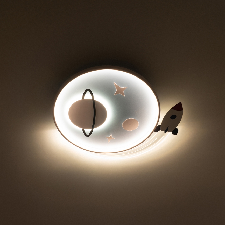 Brilagi - LED Children's Ceiling Light STARSHIP LED/64W/230V 3000/4500/6000K Blue