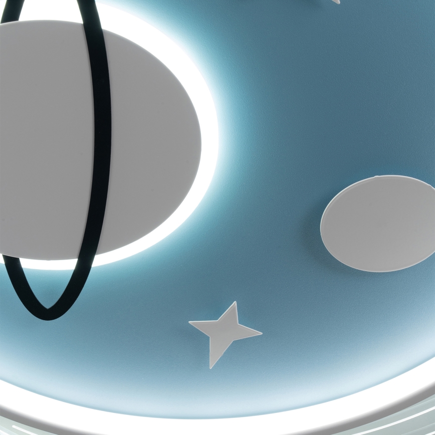 Brilagi - LED Children's Ceiling Light STARSHIP LED/64W/230V 3000/4500/6000K Blue