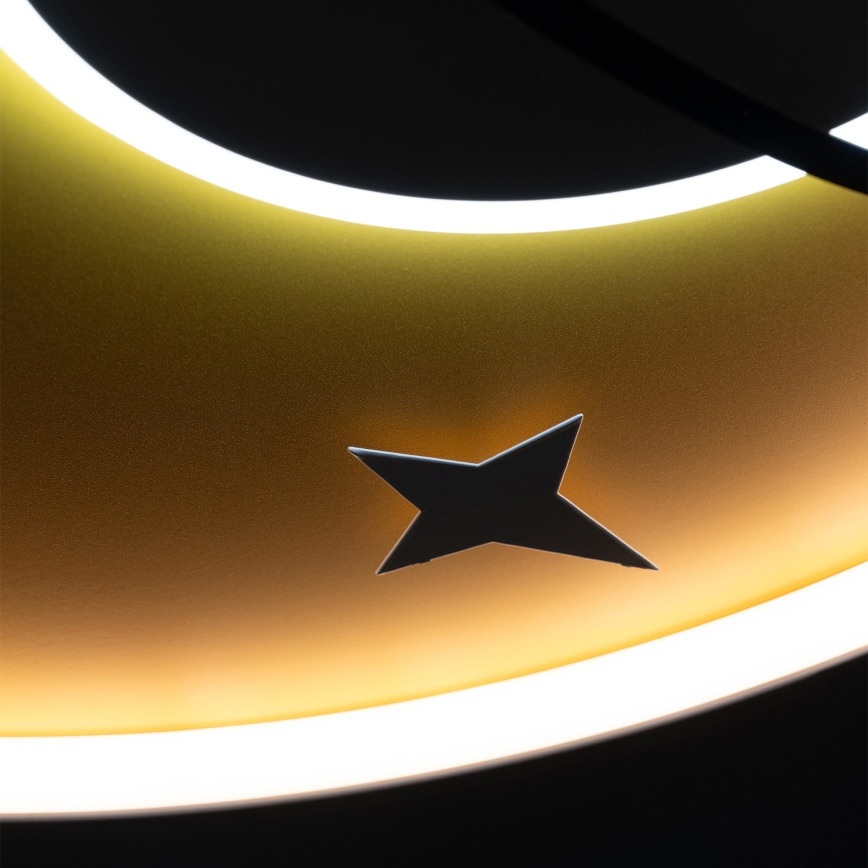 Brilagi - LED Kids Ceiling Light STARSHIP LED/64W/230V 3000/4500/6000K yellow