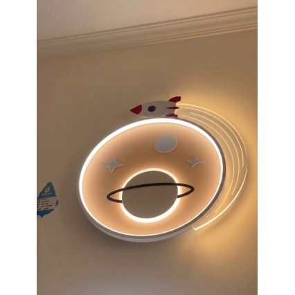 BRILAGI -LED Kids' ceiling light STARSHIP LED/64W/230V 3000/4500K yellow