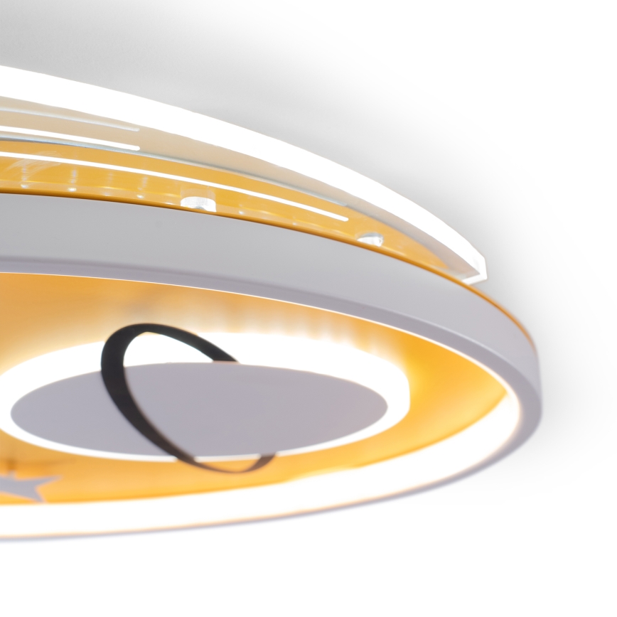BRILAGI -LED Kids' ceiling light STARSHIP LED/64W/230V 3000/4500K yellow