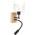 BRILAGI - LED Kids' Flexible Wall Lamp BOBO WOOD 1xE27/25W/230V + LED/3W oak/black/white/unicorns