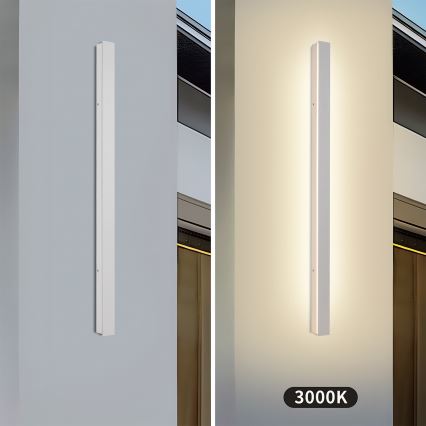 Brilagi - LED Outdoor Wall Light LINEAR LED/22W/230V 3000K IP65 100 cm white CRI 90