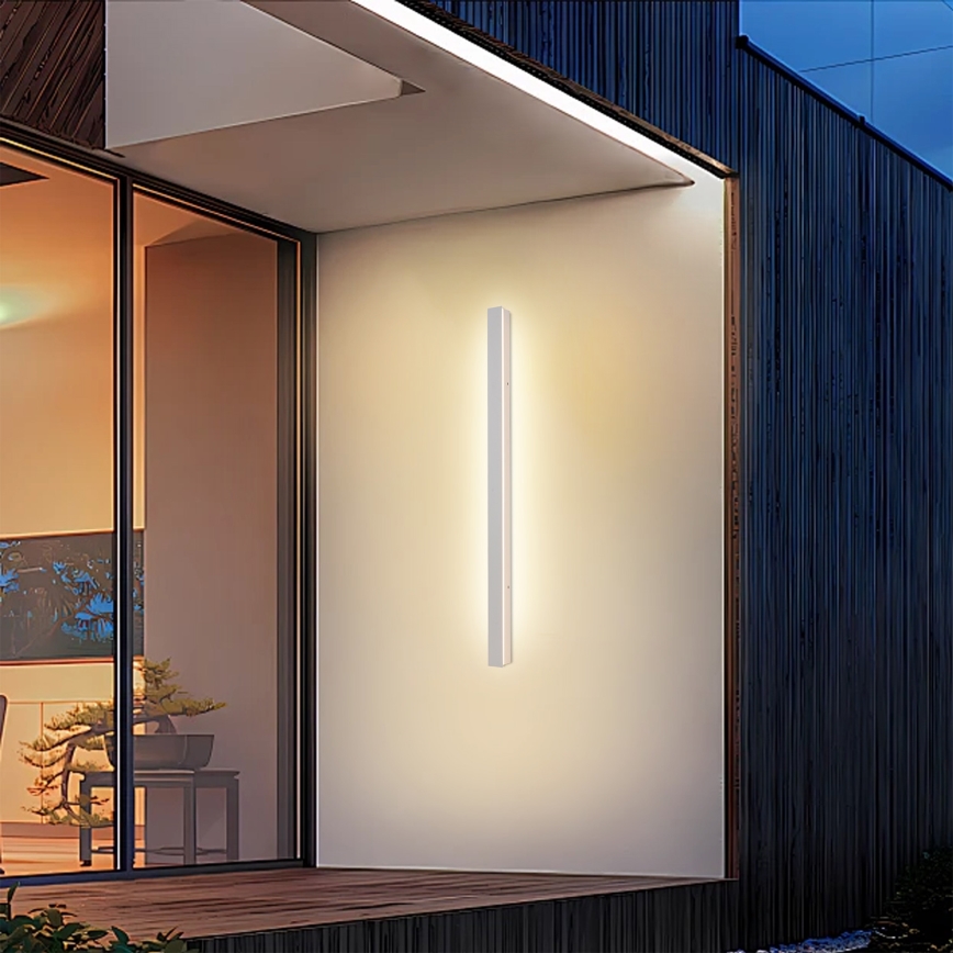 Brilagi - LED Outdoor Wall Light LINEAR LED/22W/230V 3000K IP65 100 cm white CRI 90