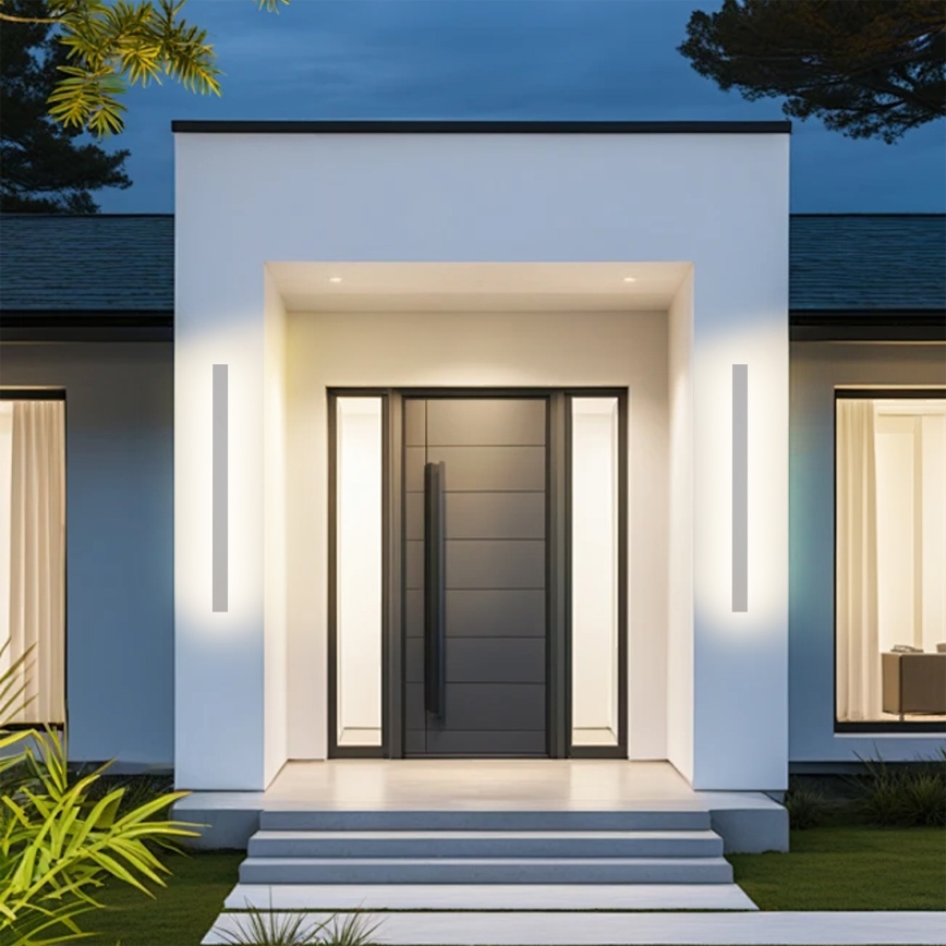 Brilagi - LED Outdoor Wall Light LINEAR LED/22W/230V 3000K IP65 100 cm white CRI 90