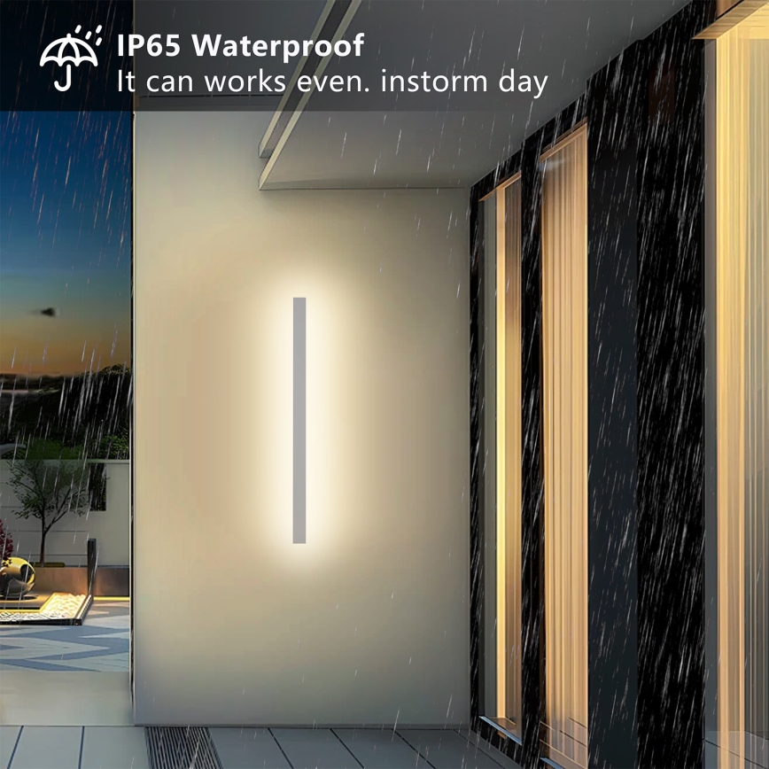 Brilagi - LED Outdoor Wall Light LINEAR LED/22W/230V 3000K IP65 100 cm white CRI 90