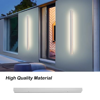 Brilagi - LED Outdoor Wall Light LINEAR LED/22W/230V 3000K IP65 100 cm white CRI 90
