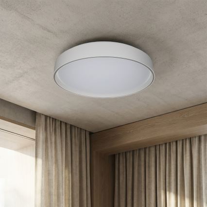 Brilagi - NANCI Dimmable LED Ceiling Light, 60W, 230V, 3000–6500K, Ø 49 cm, White — with Remote Control