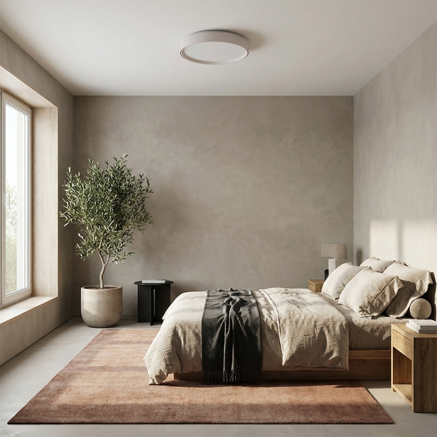 Brilagi - NANCI Dimmable LED Ceiling Light, 60W, 230V, 3000–6500K, Ø 49 cm, White — with Remote Control