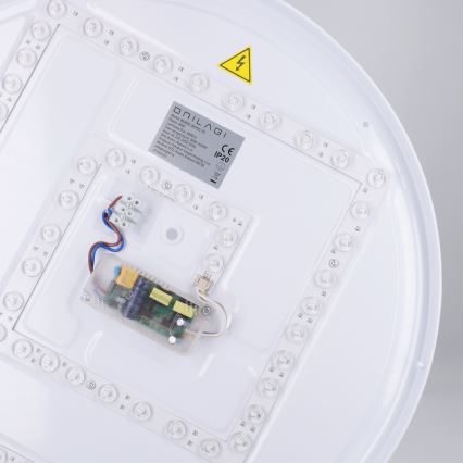 Brilagi - NANCI Dimmable LED Ceiling Light, 60W, 230V, 3000–6500K, Ø 49 cm, White — with Remote Control