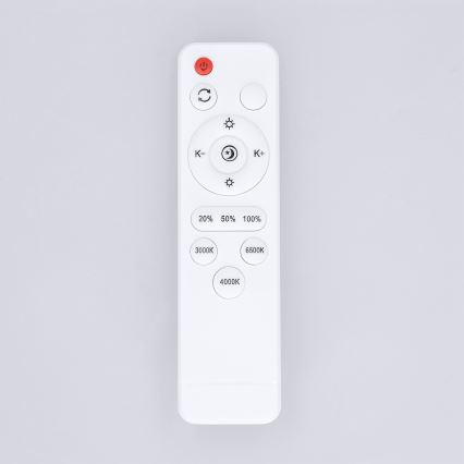 Brilagi - NANCI Dimmable LED Ceiling Light, 60W, 230V, 3000–6500K, Ø 49 cm, White — with Remote Control