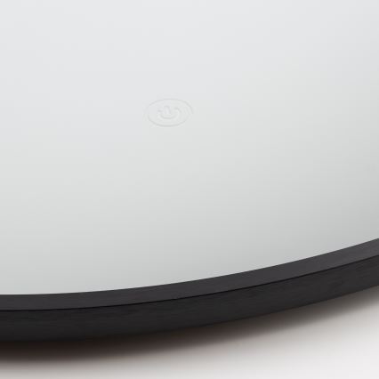 Brilagi - NOVARA LED Bathroom Mirror LED/19W/230V Ø 60 cm Black IP44 CRI 90 Dimmable + CCT