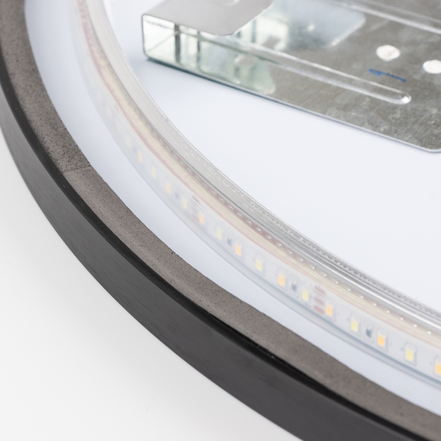 Brilagi - NOVARA LED Bathroom Mirror LED/19W/230V Ø 60 cm Black IP44 CRI 90 Dimmable + CCT