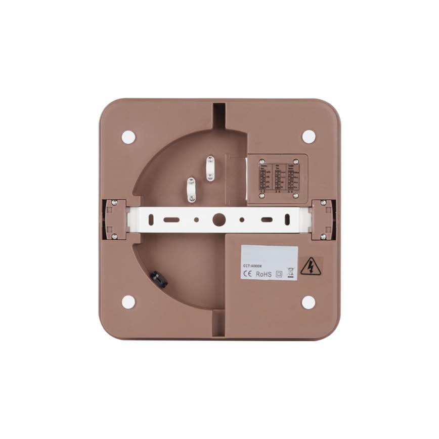 Brilagi - LED Outdoor ceiling light BENE LED/18W/230V 21,5x21,5 cm brown IP54