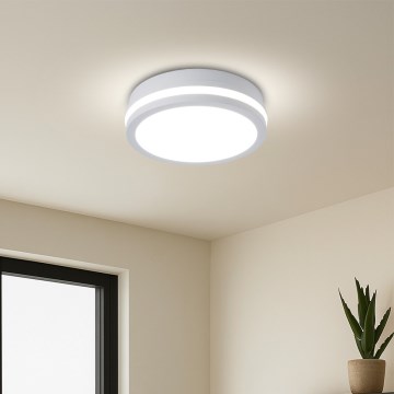 Brilagi - LED Outdoor Ceiling Light BENE LED/18W/230V Ø 21.5 cm white IP54
