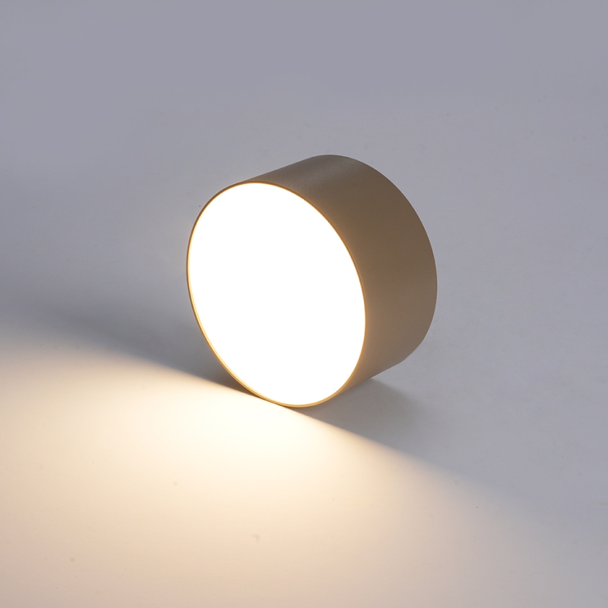 BRILAGI - LED Outdoor ceiling light FORIS LED/9W/230V Ø 9 cm beige IP44