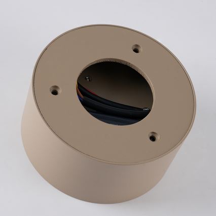 BRILAGI - LED Outdoor ceiling light FORIS LED/9W/230V Ø 9 cm beige IP44