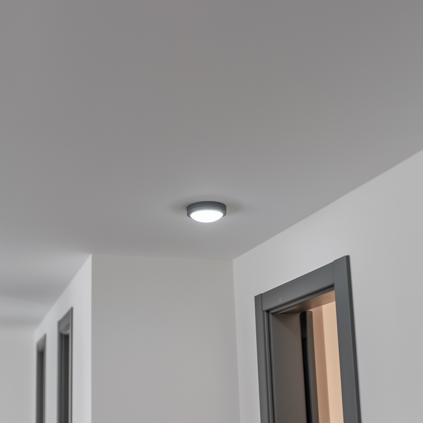 Brilagi - LED Outdoor ceiling light LED/13W/230V d. 17 cm IP54 anthracite