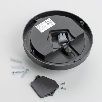 Brilagi - LED Outdoor ceiling light LED/13W/230V d. 17 cm IP54 anthracite