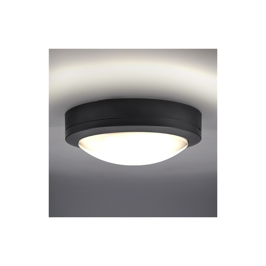 Brilagi - LED Outdoor ceiling light LED/13W/230V d. 17 cm IP54 anthracite