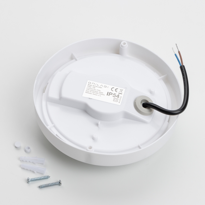Brilagi - LED Outdoor ceiling light LED/13W/230V d. 17 cm IP54