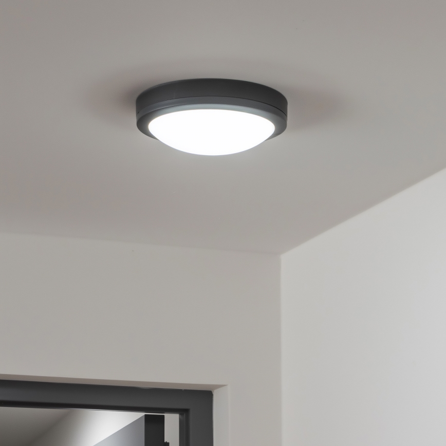Brilagi - LED Outdoor ceiling light LED/20W/230V d. 23 cm IP54 anthracite