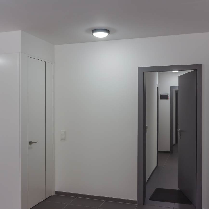 Brilagi - LED Outdoor ceiling light LED/20W/230V d. 23 cm IP54 anthracite