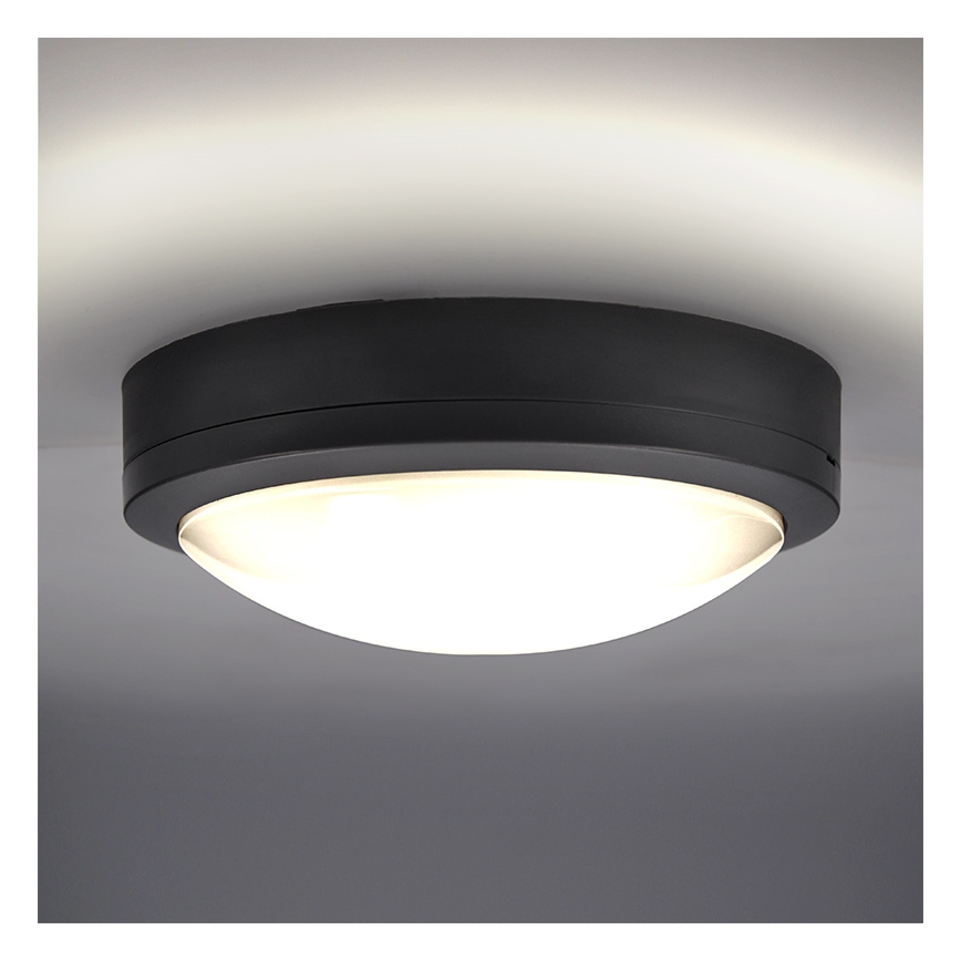 Brilagi - LED Outdoor ceiling light LED/20W/230V d. 23 cm IP54 anthracite
