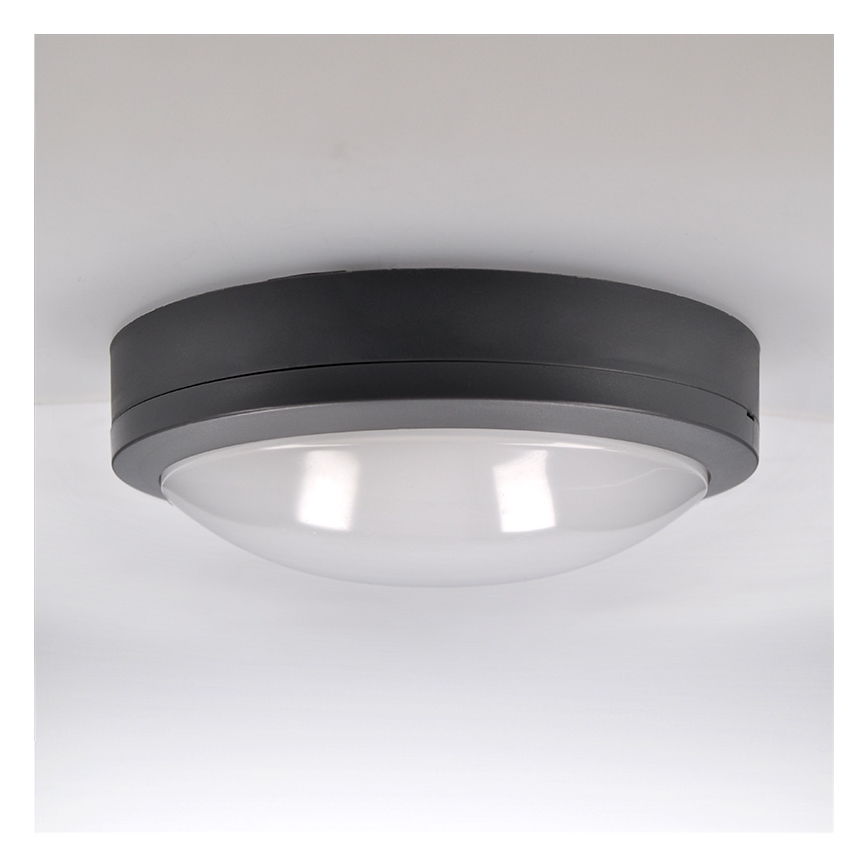 Brilagi - LED Outdoor ceiling light LED/20W/230V d. 23 cm IP54 anthracite