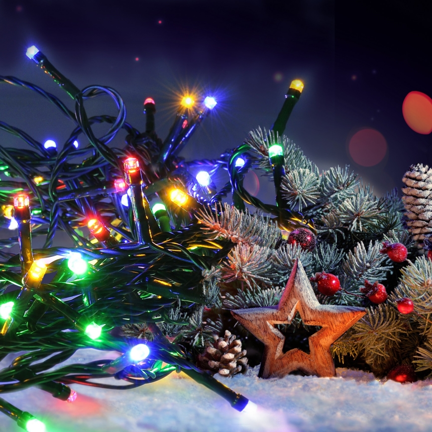 Brilagi - LED Outdoor Christmas chain 300xLED/8 functions 35 m IP44 multicolor