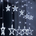 BRILAGI - LED Outdoor Christmas Curtain Lights 123xLED/3xAA/USB 3m IP44 cool white