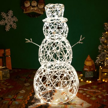 Brilagi - LED Outdoor Christmas Decoration 3,6W/31/230V 2700K 120 cm IP44 Snowman