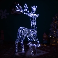 Brilagi - LED Outdoor Christmas Decoration LED/3,6W/31/230V 6500K 120 cm IP44 Reindeer