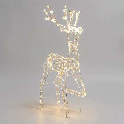 BRILAGI - LED Outdoor Christmas Decoration, LED 3.6W, 8 modes, 150 cm, IP44, Reindeer, Warm White
